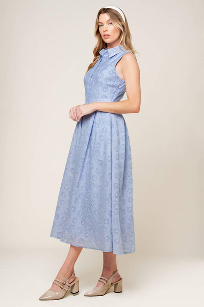 Grand Entrance Woven Midi Dress