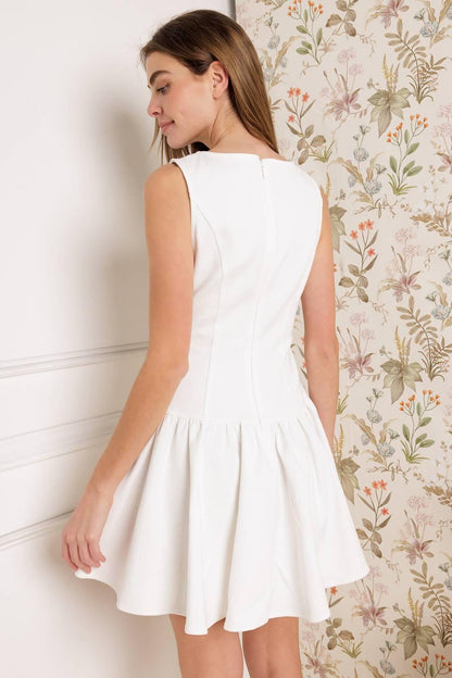 Palm Picnic Woven Mini Dress