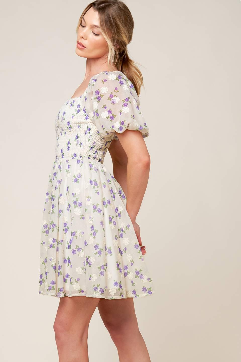 Making Connections Cream Woven Mini Dress
