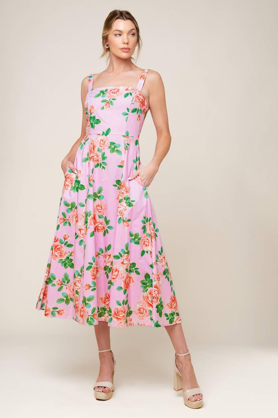 Time for Team Woven Midi Dress