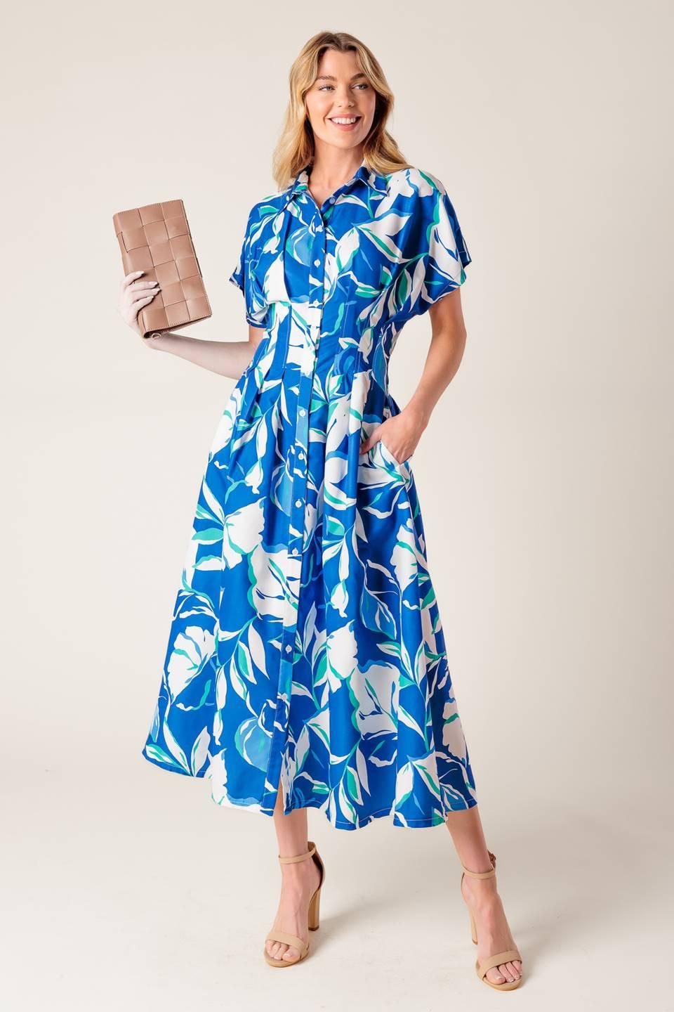 Local Art Show Woven Midi Dress