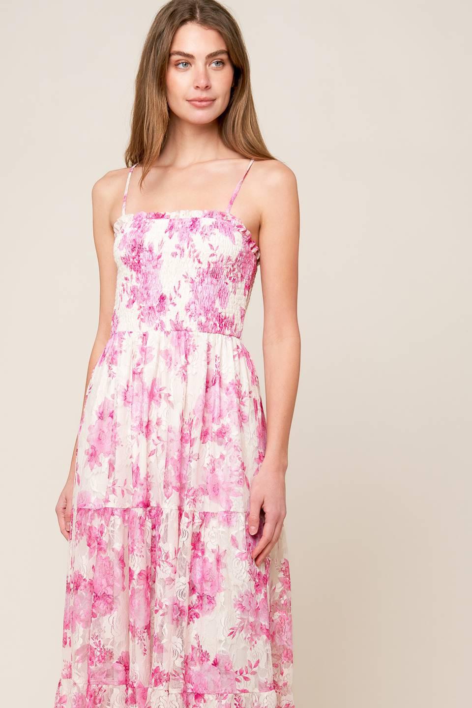 In This Moment Woven Lace Maxi Dress