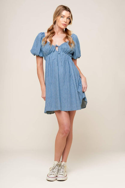 Something Nice Woven Mini Dress