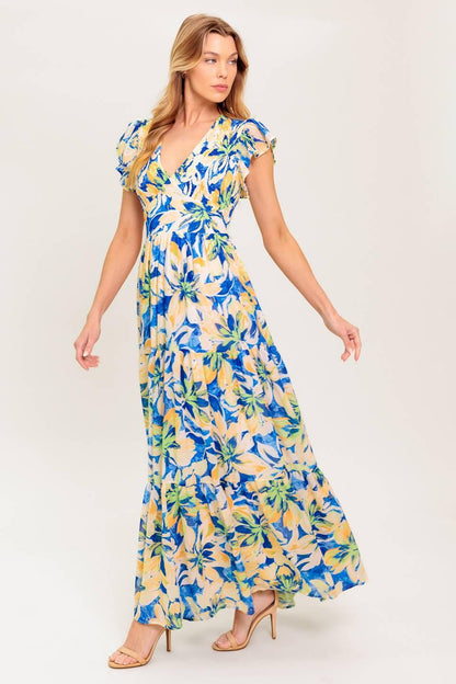 Echoes of You Floral Woven Maxi Dress