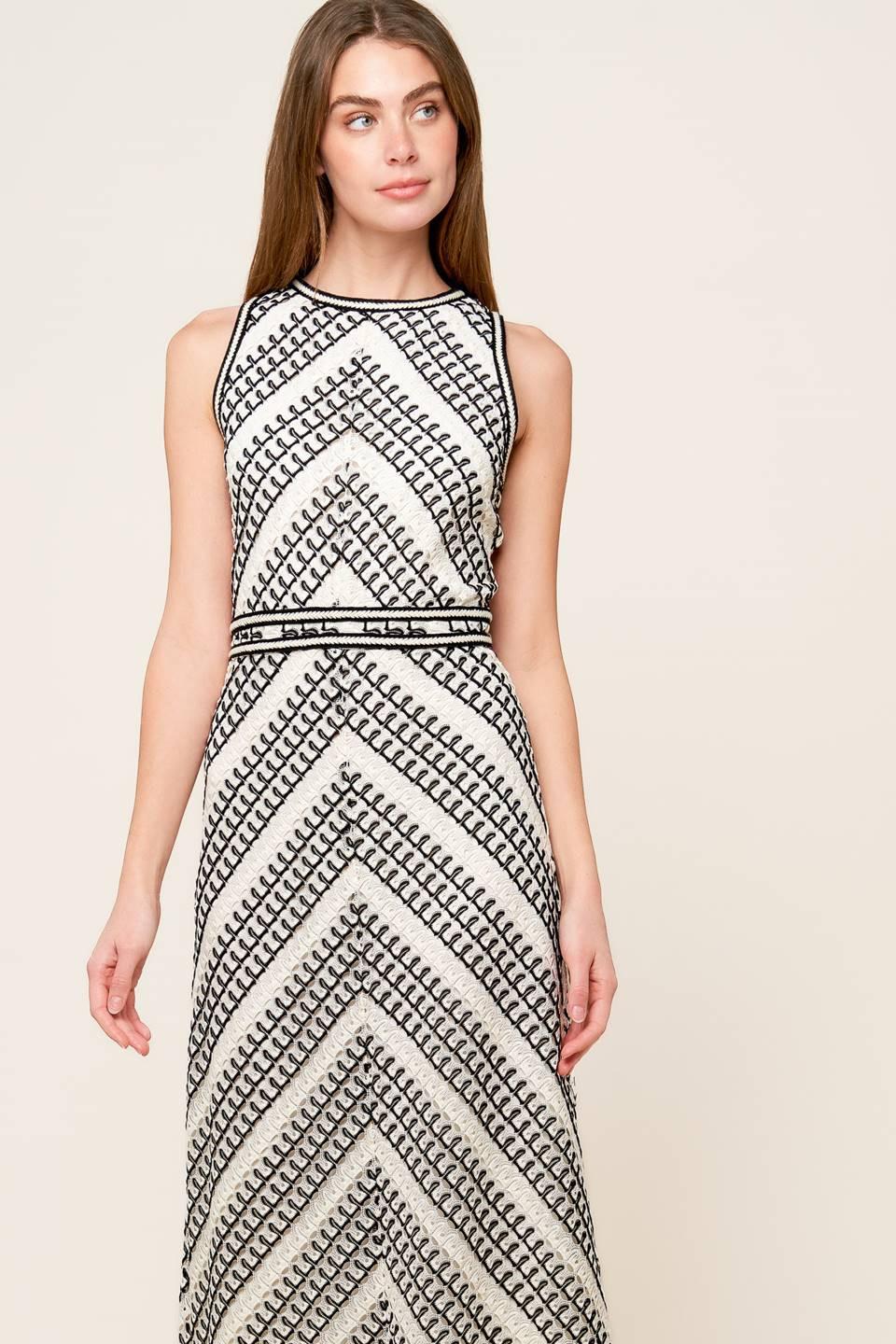 Terrific Timing Crochet Midi Dress