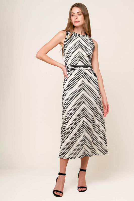 Terrific Timing Crochet Midi Dress