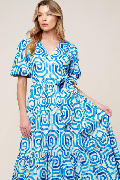 Seasonally Lovely Woven Midi Dress