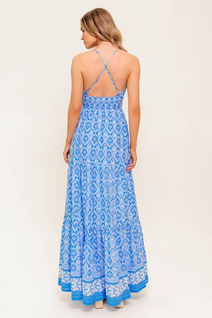 Wildflower Rhapsody Woven Maxi Dress