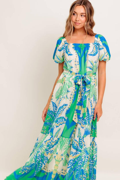 Palm Spring Nights Woven Maxi Dress