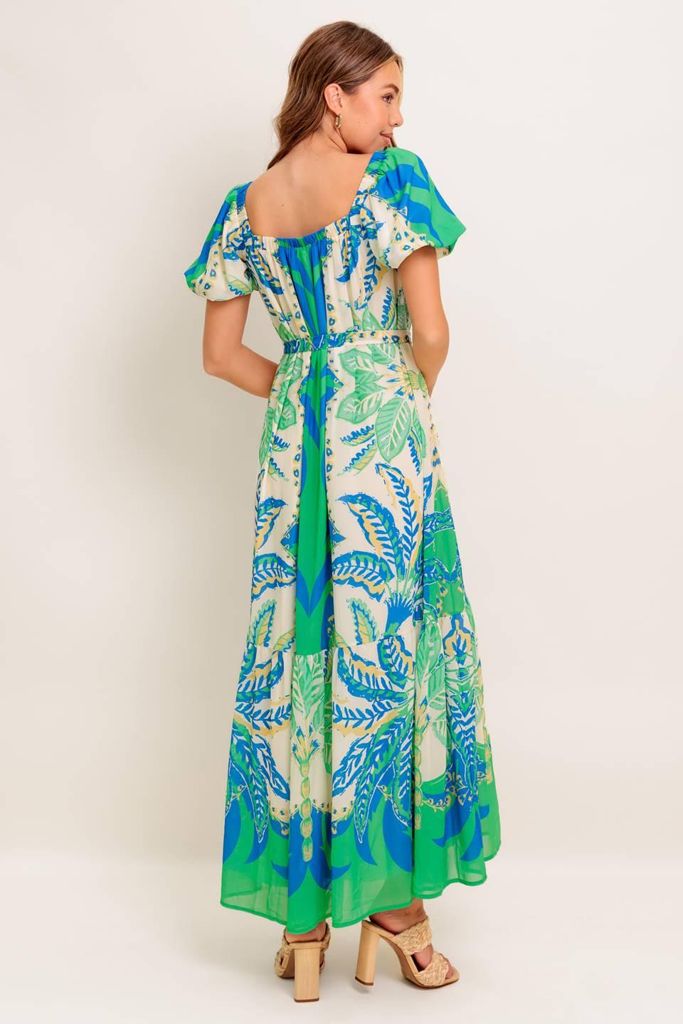 Palm Spring Nights Woven Maxi Dress