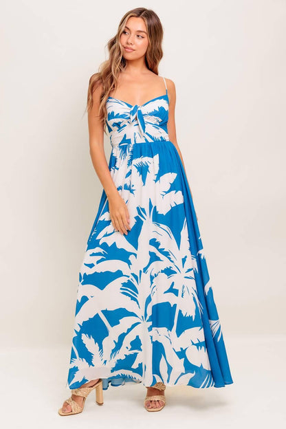 Slow Mornings Navy Woven Maxi Dress