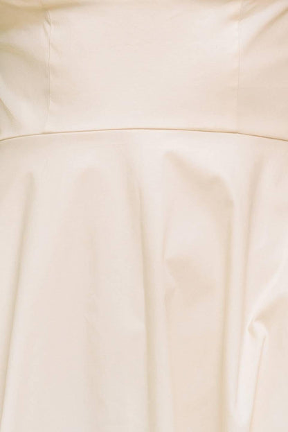 Ocean Sheen Tender Cream Woven Midi Dress