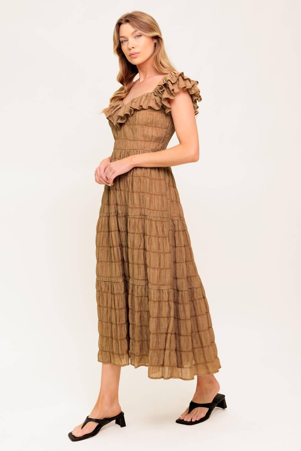 Natural Balance Woven Midi Dress