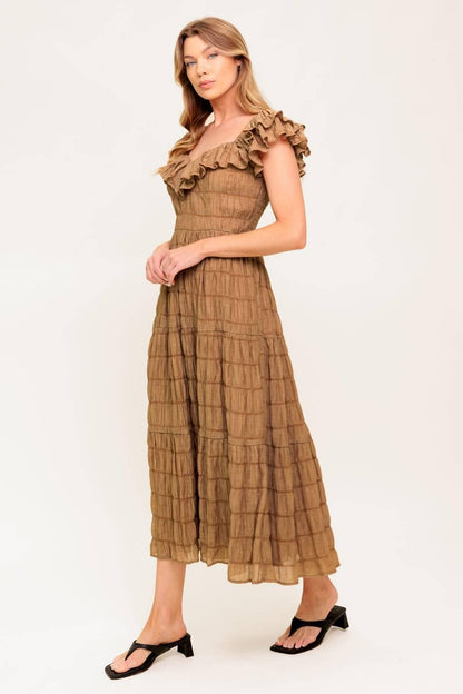 Natural Balance Woven Midi Dress