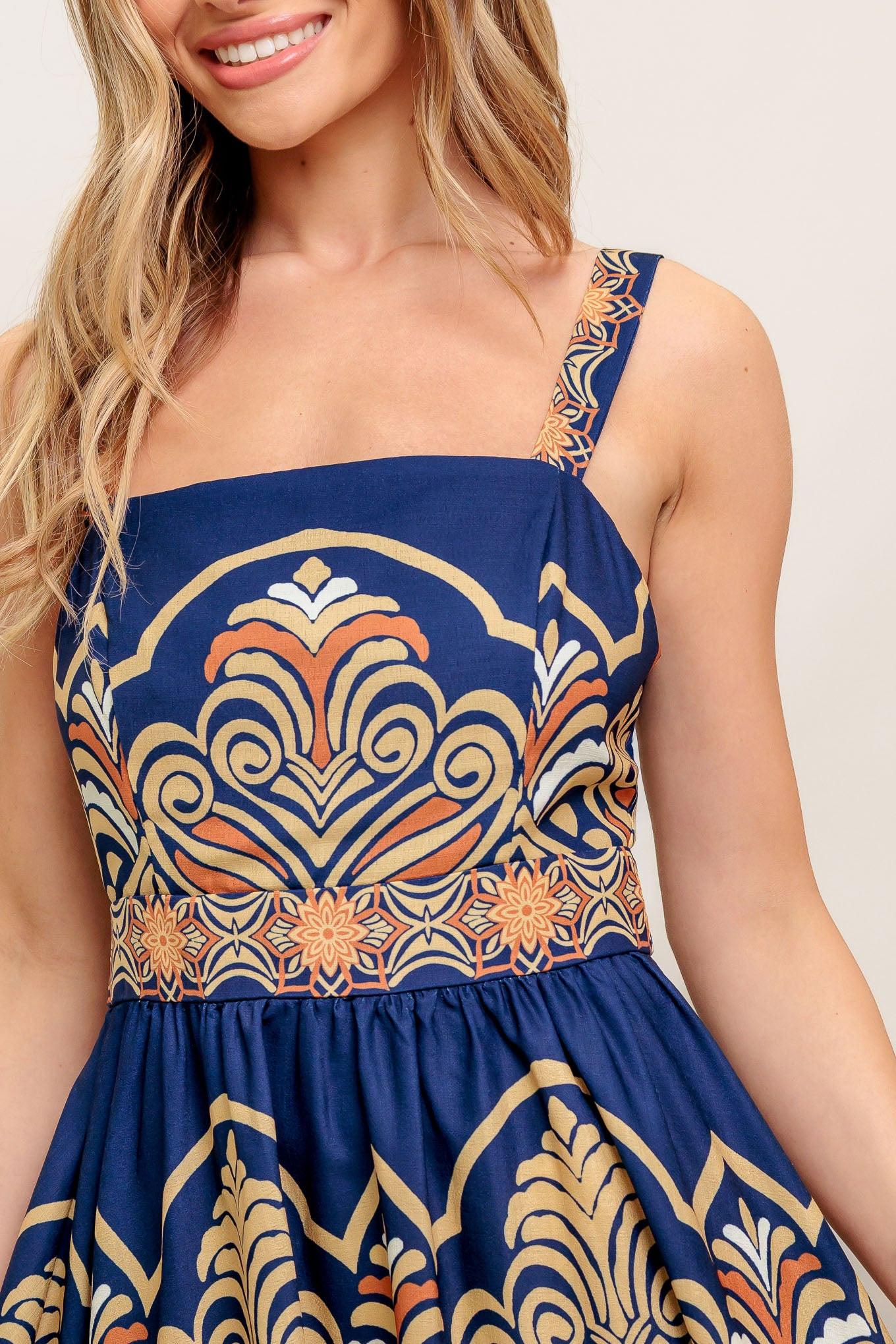 Sahara Dreams Woven Midi Dress