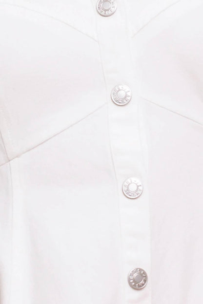 Nature’s Touch White Woven Midi Dress