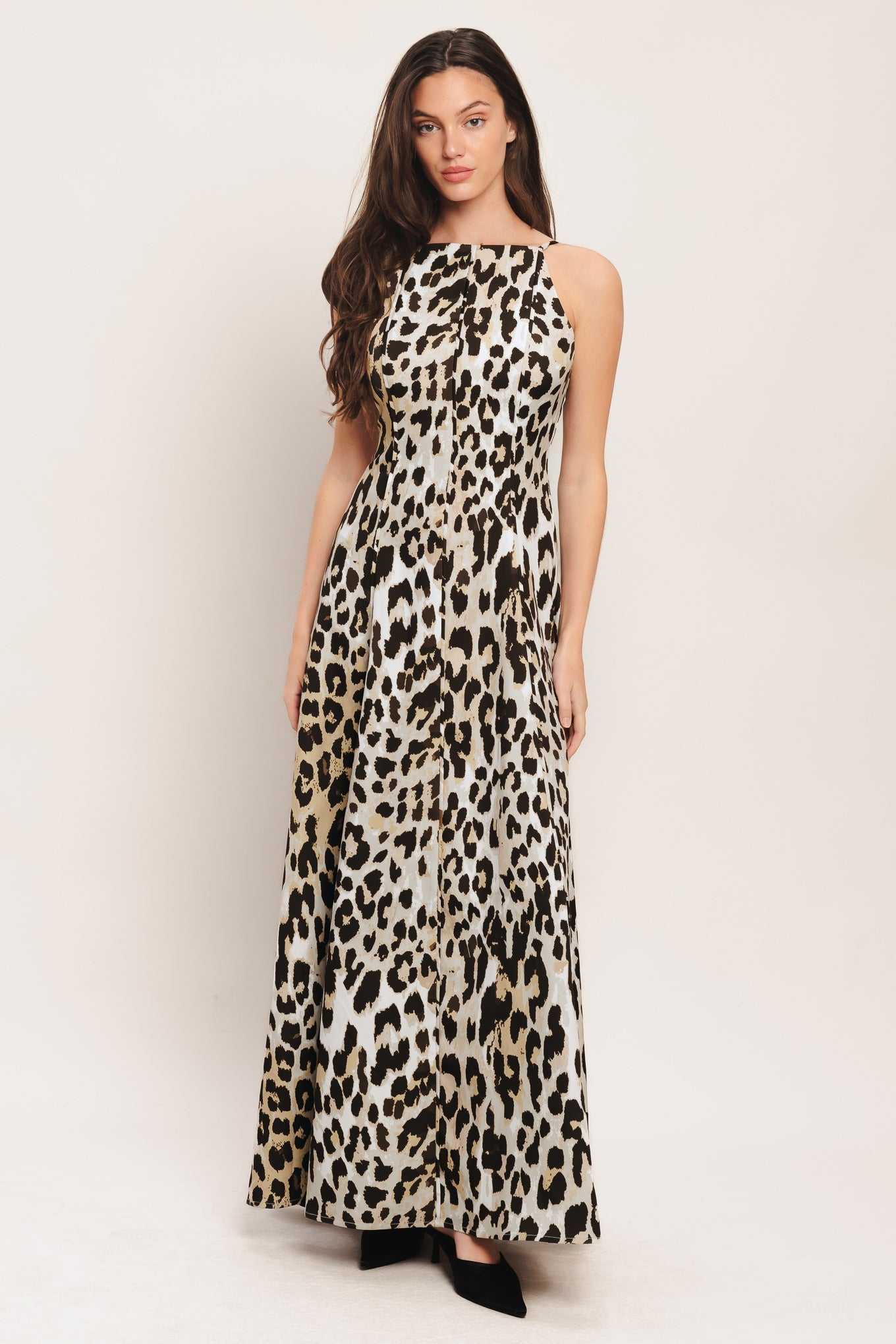 Savage Elegance Woven Maxi Dress