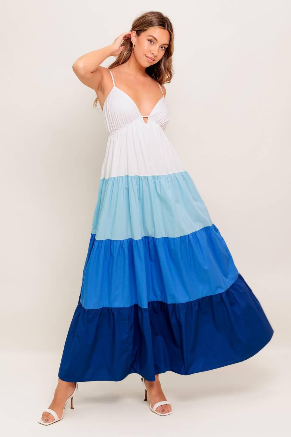 Cruise Mode Woven Midi Dress