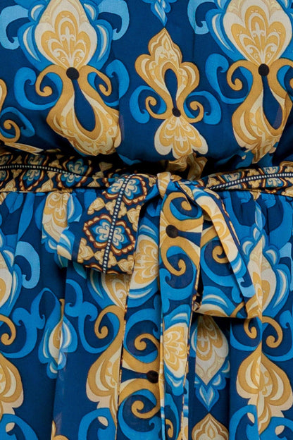 Baroque Breeze Woven Mini Dress