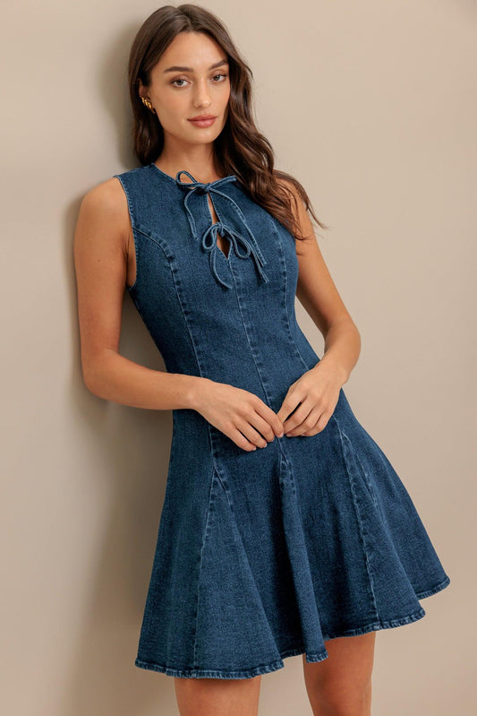 Mod Denim Darling Mini Dress