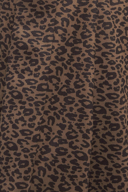 Urban Jungle Glam Sueded Knit Midi Dress