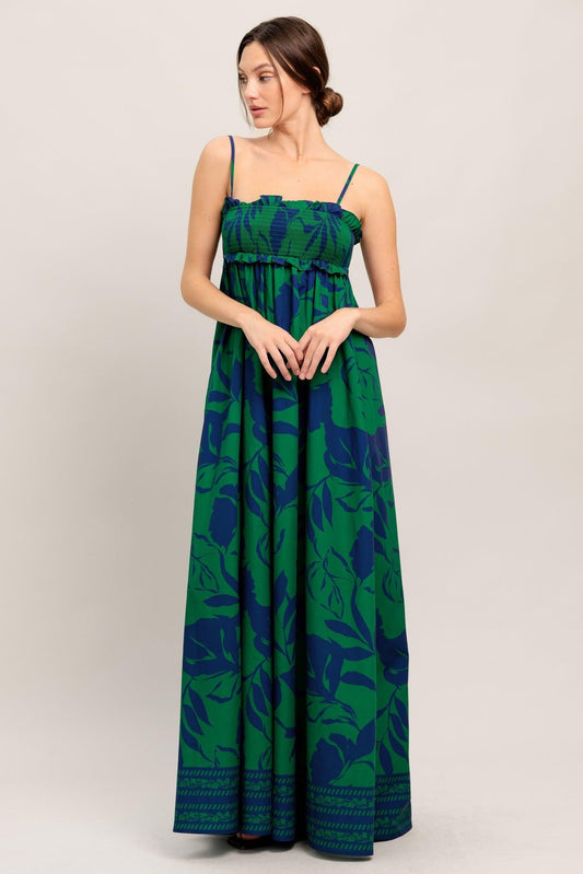 Garden Path Woven Maxi Dress