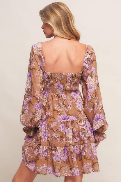 Western Garden Girl Woven Mini Dress