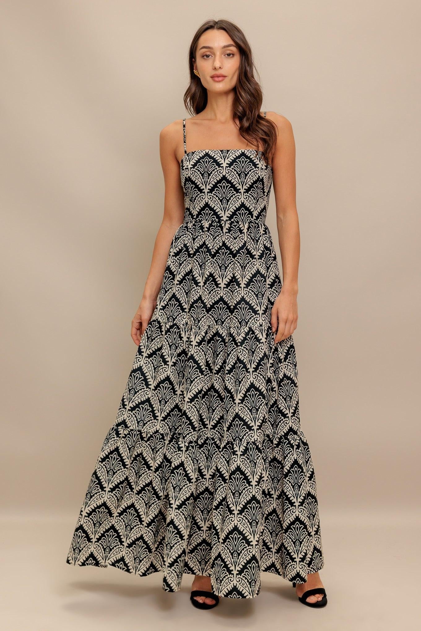 Hazelwood Garden Woven Maxi Dress