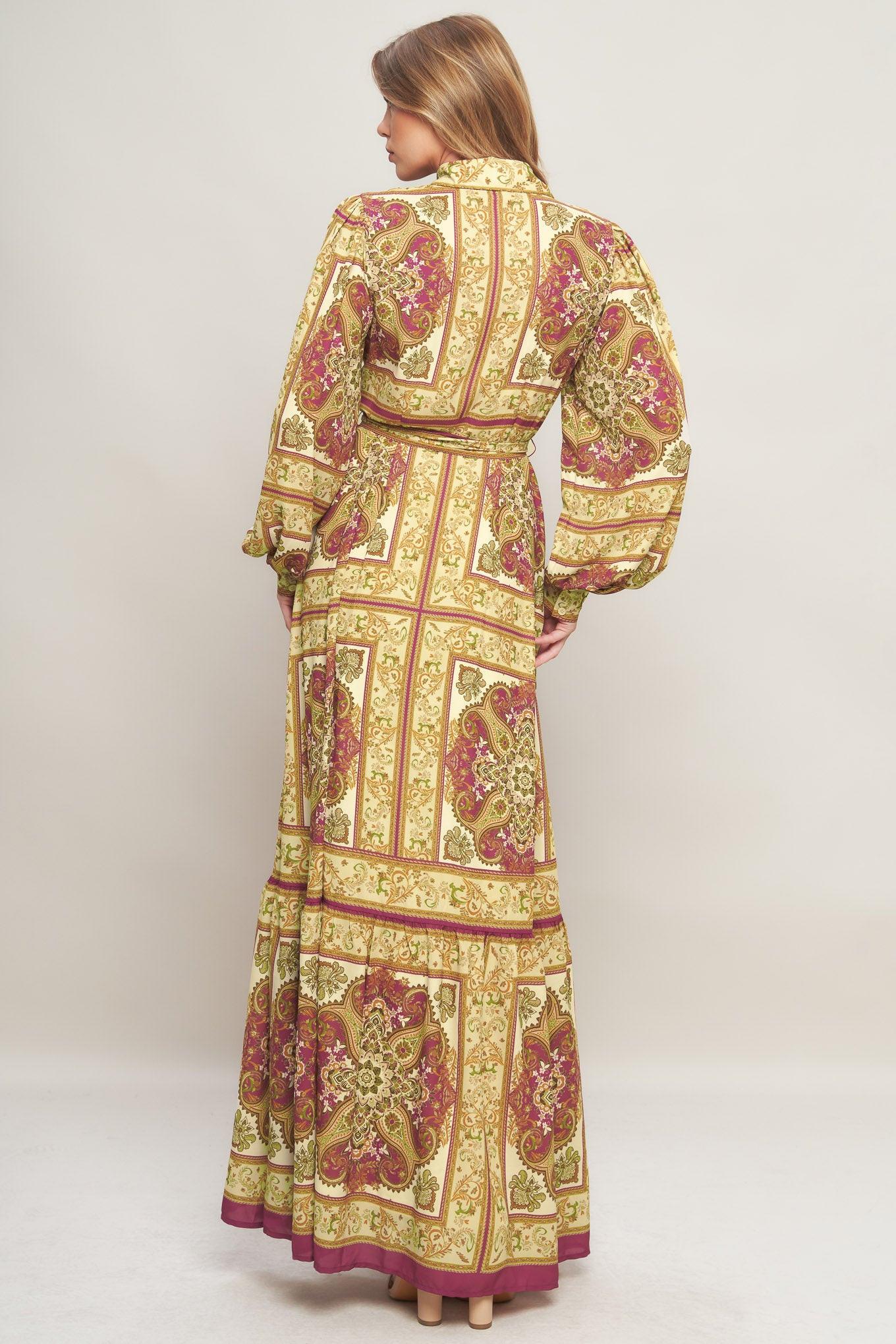 Royal Boho Energy Woven Maxi Dress