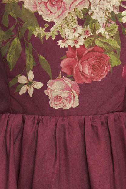 Secret Garden Romance Woven Ankle Dress
