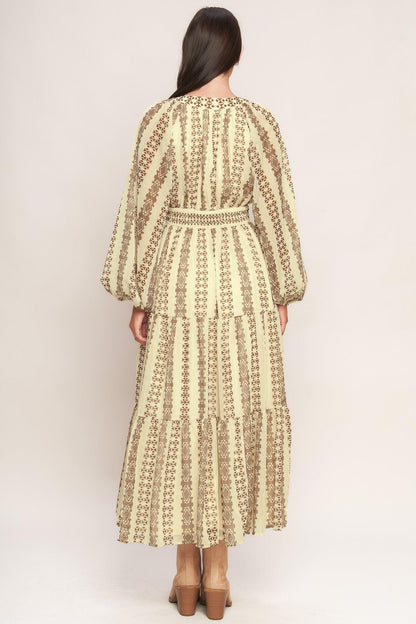 Tribal Whisper Woven Midi Dress