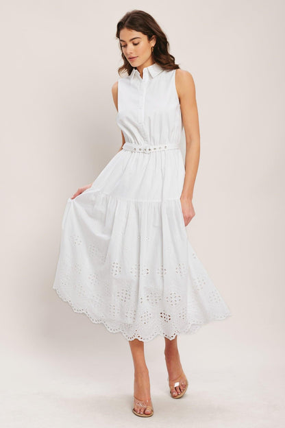 Hamptons Summer Woven Midi Dress