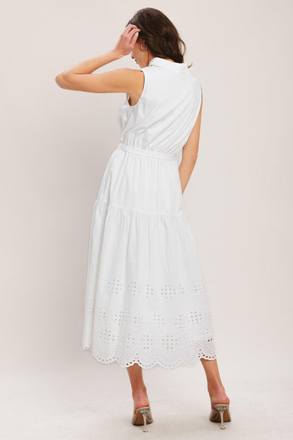 Hamptons Summer Woven Midi Dress