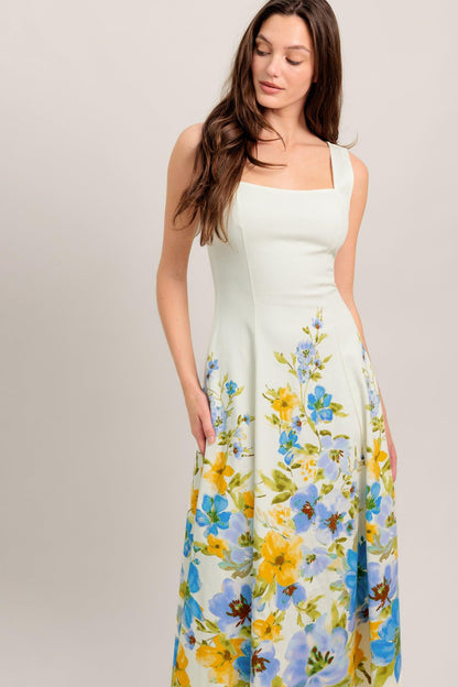 Dreaming of the Coast Woven Midi Dress