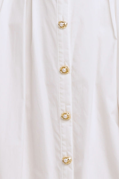 Heart of White Woven Midi Dress