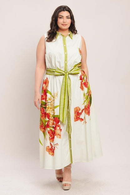 Spring Heirloom Woven Midi Dress