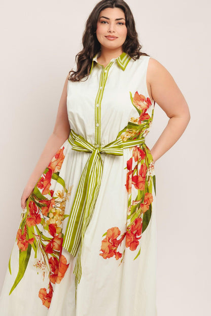 Spring Heirloom Woven Midi Dress