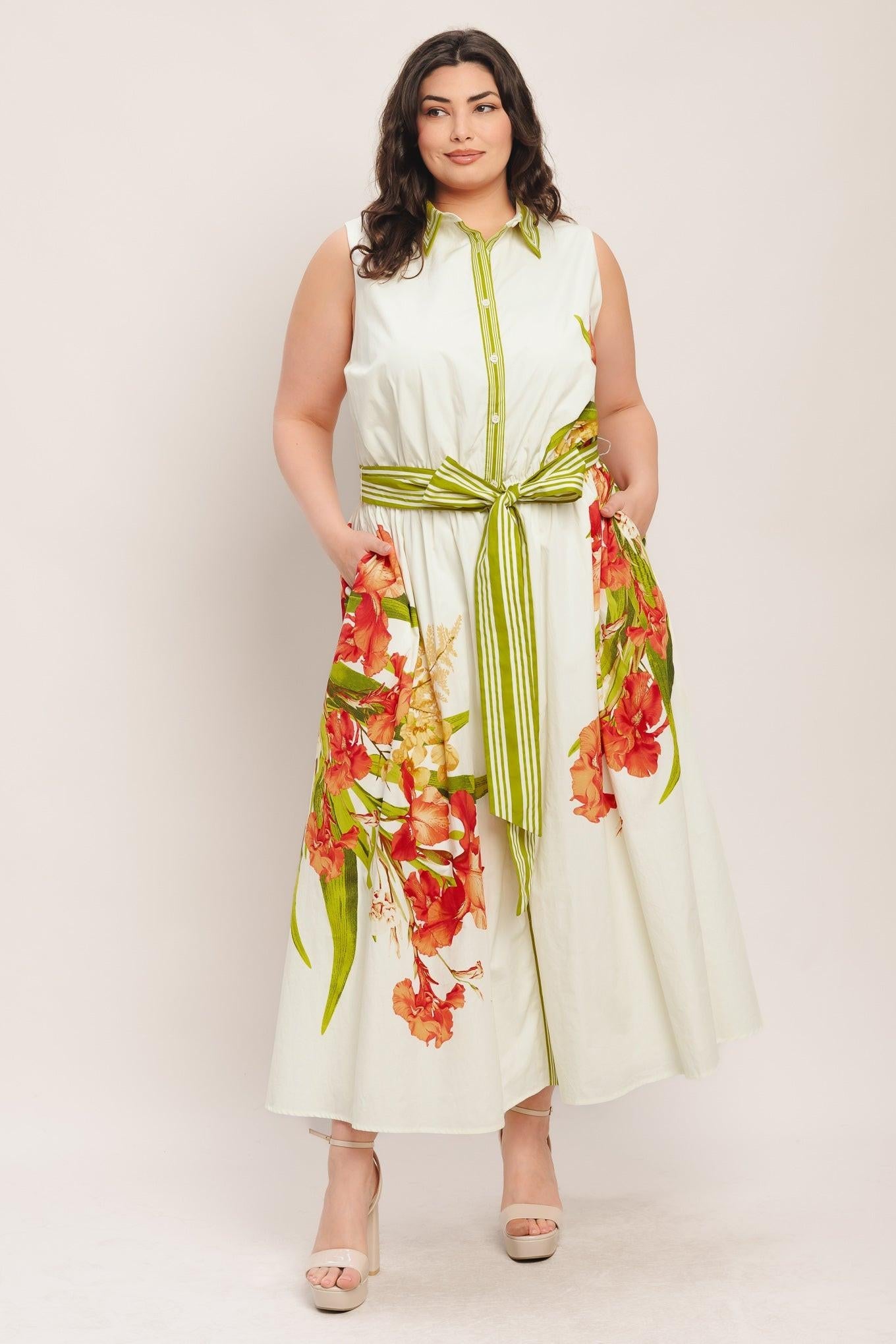 Spring Heirloom Woven Midi Dress
