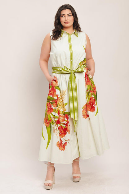 Spring Heirloom Woven Midi Dress