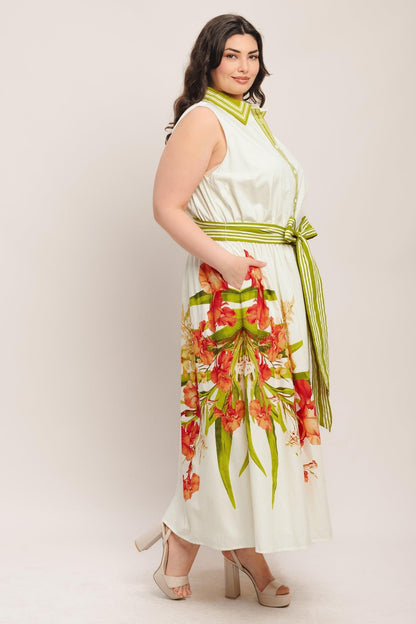 Spring Heirloom Woven Midi Dress