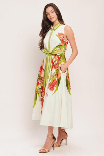 Spring Heirloom Woven Midi Dress