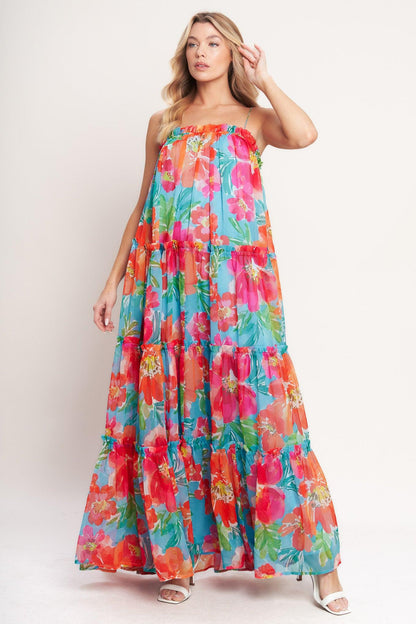 Tropical Daydream Woven Maxi Dress