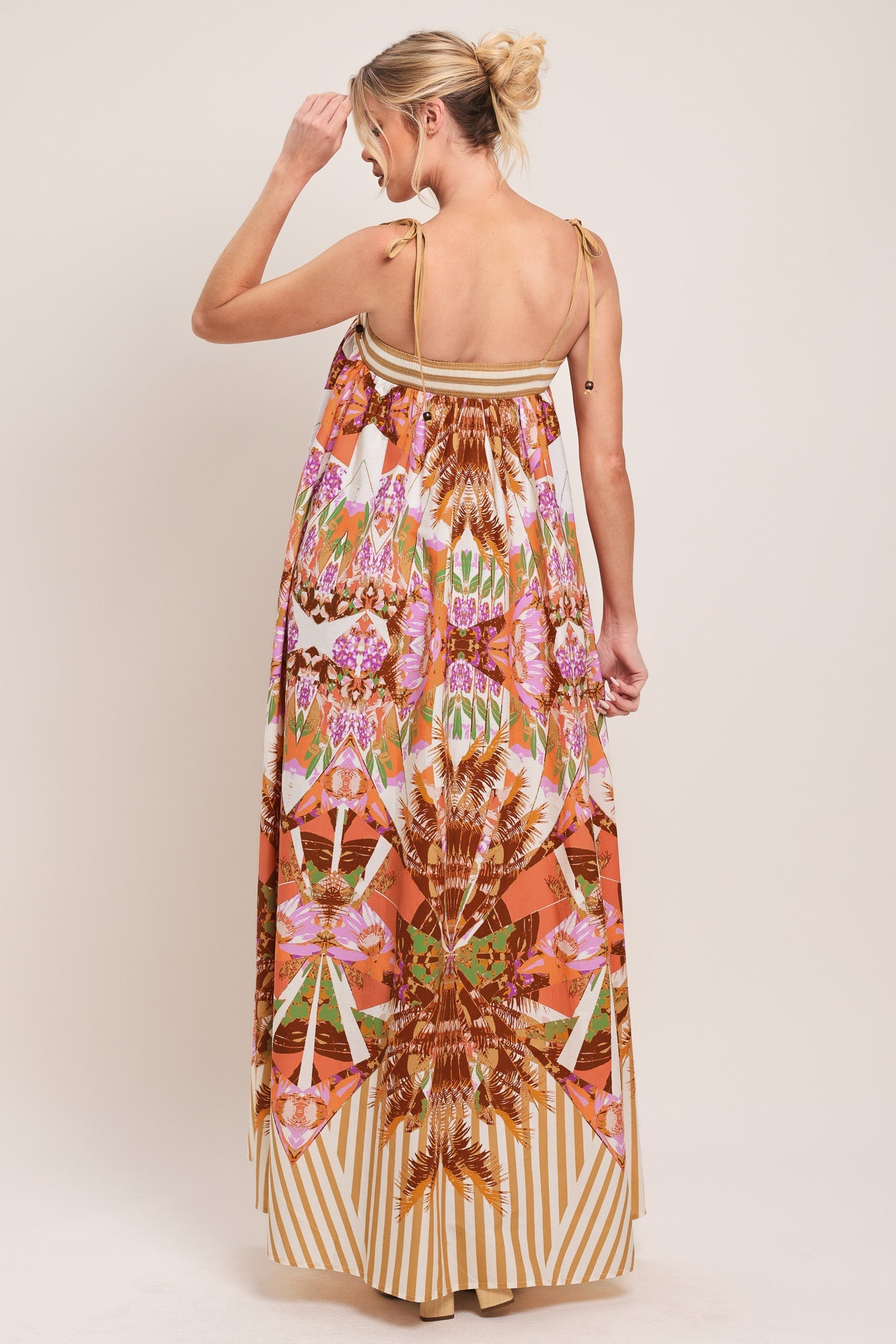 Palm Oasis Woven Maxi Dress