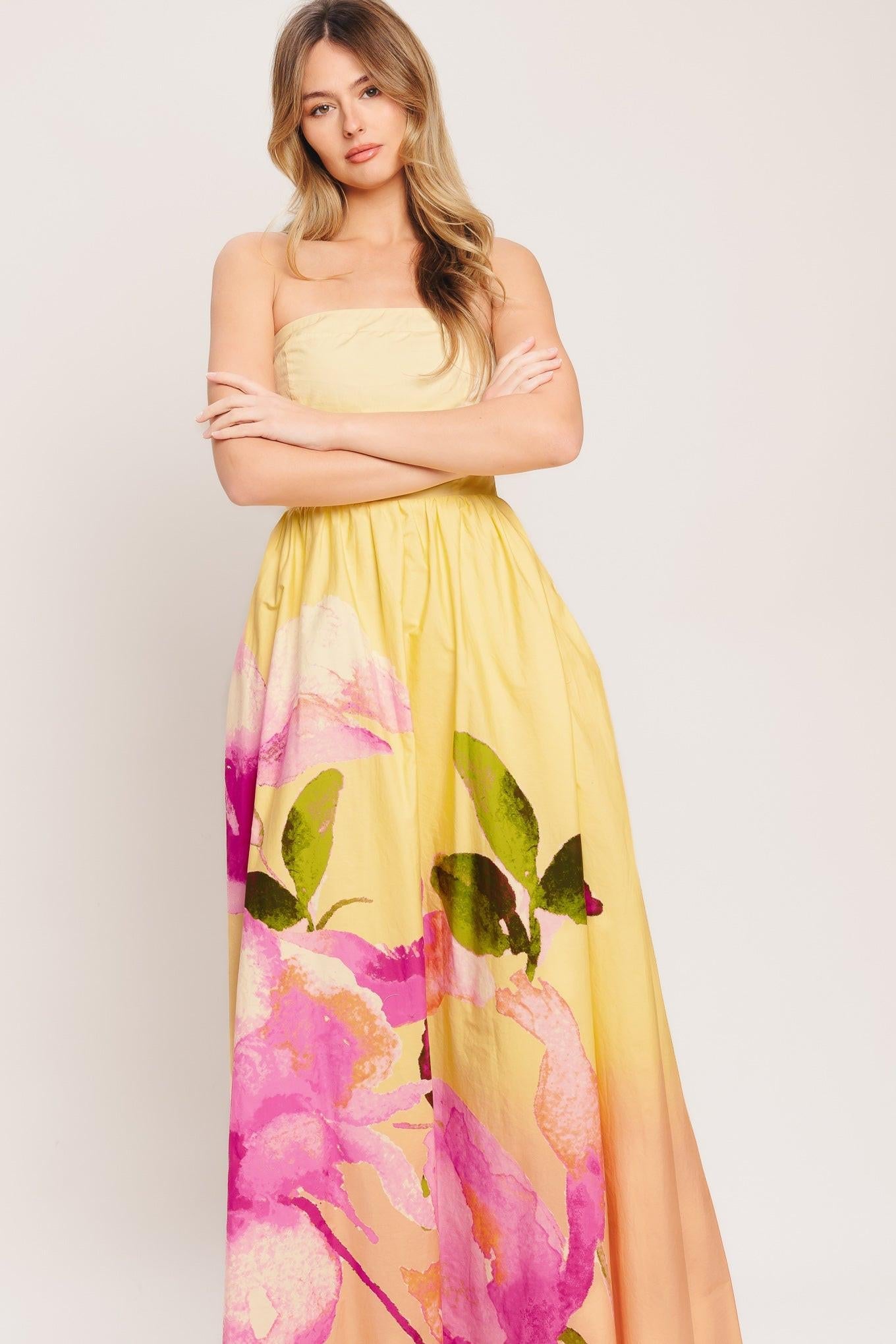 Dreamy Ombre Woven Maxi Dress