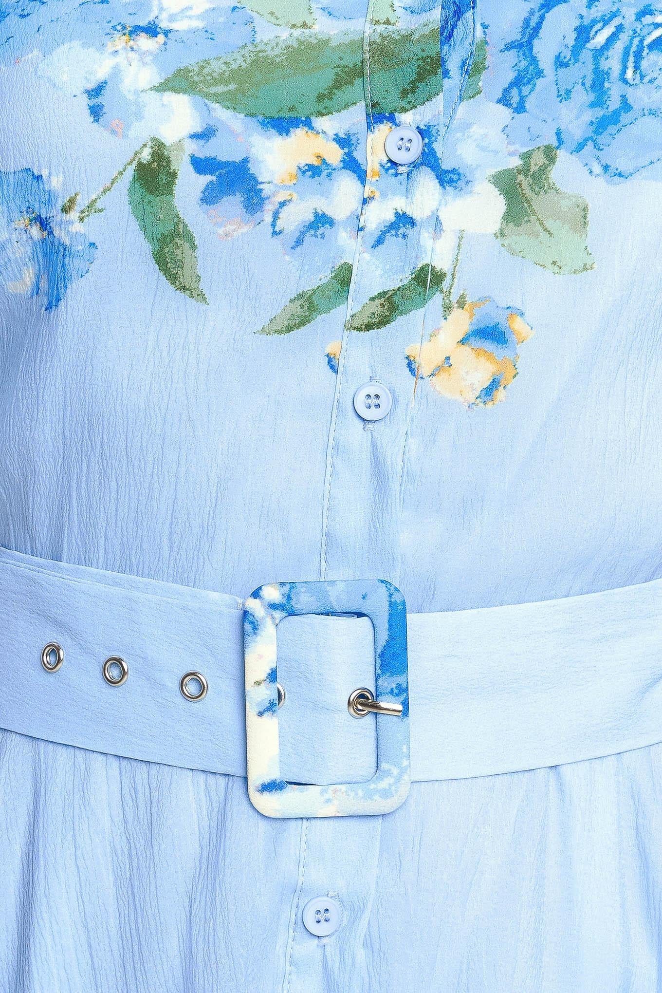 Springtime Sweetheart Woven Midi Dress