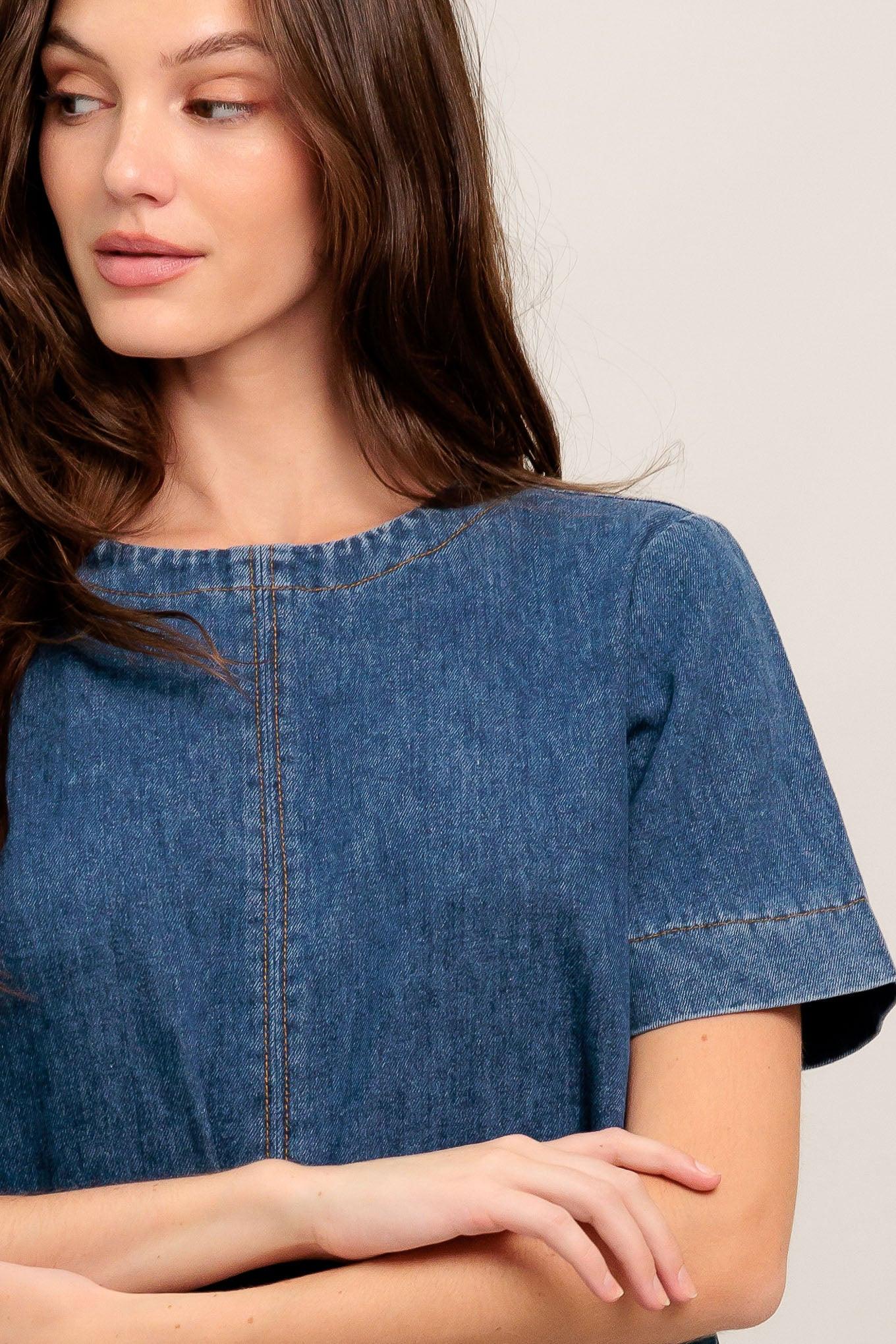 Simply Put Together Denim Mini Dress