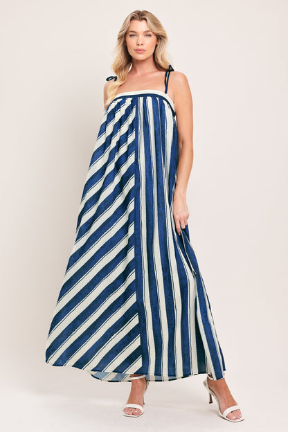 Sea Rhythm Woven Maxi Dress