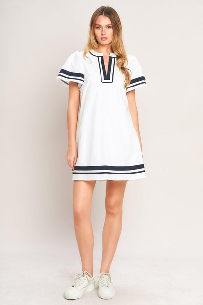 Weekend in the Hamptons Woven Mini Dress