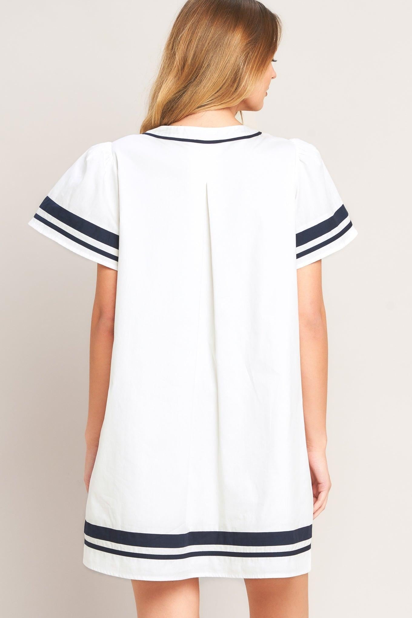 Weekend in the Hamptons Woven Mini Dress