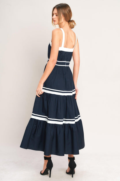 Petal Kiss Woven Midi Dress